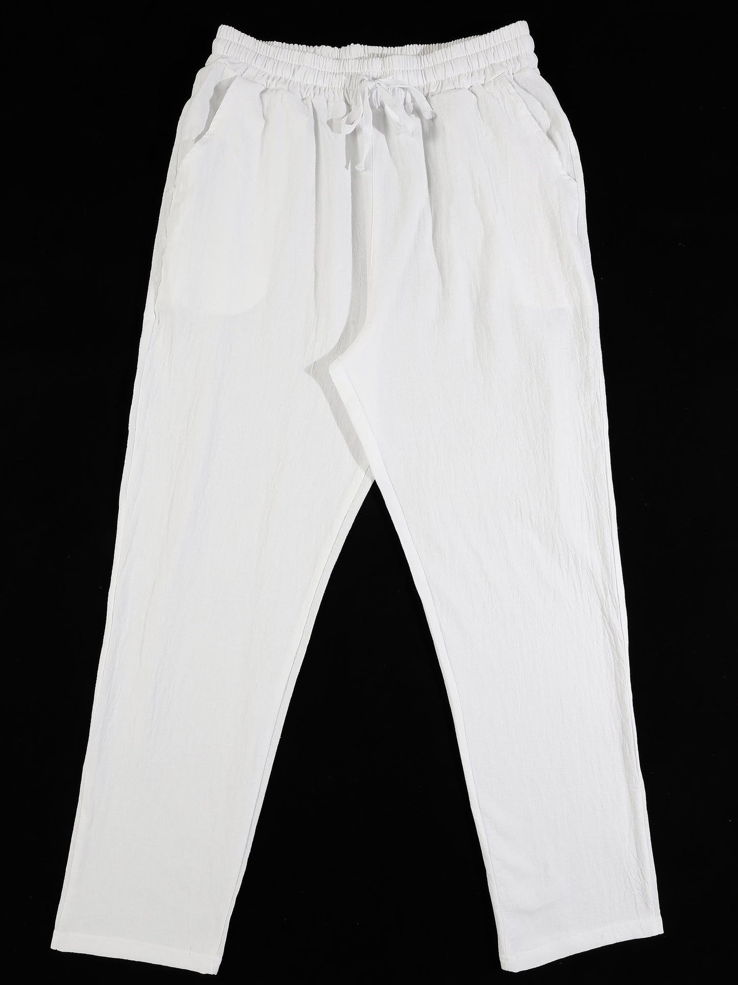 KZZ Men's solid-color linen set
