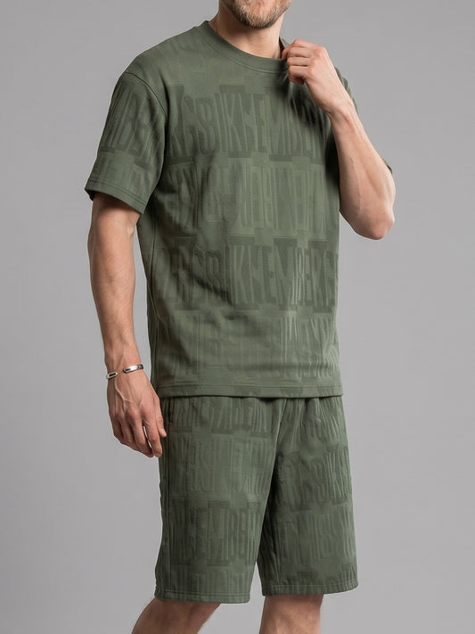 KZZ Men's Loose-Fit Sports Set