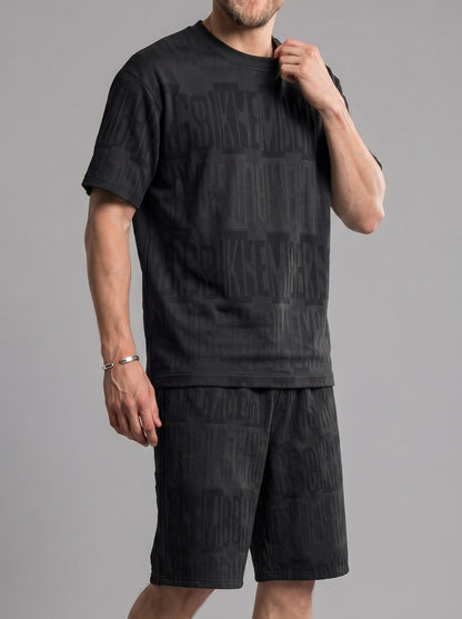 KZZ Men's Loose-Fit Sports Set
