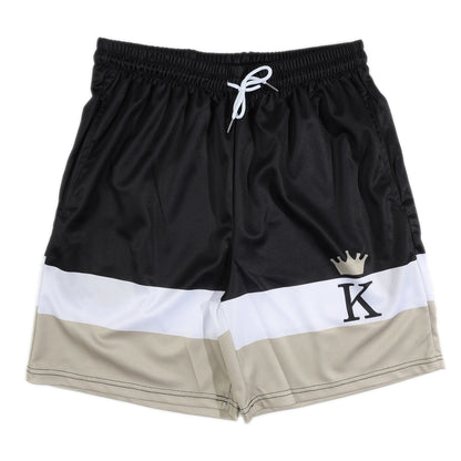 KZZ Men's Printed Short-Sleeve Shirt and Shorts Set