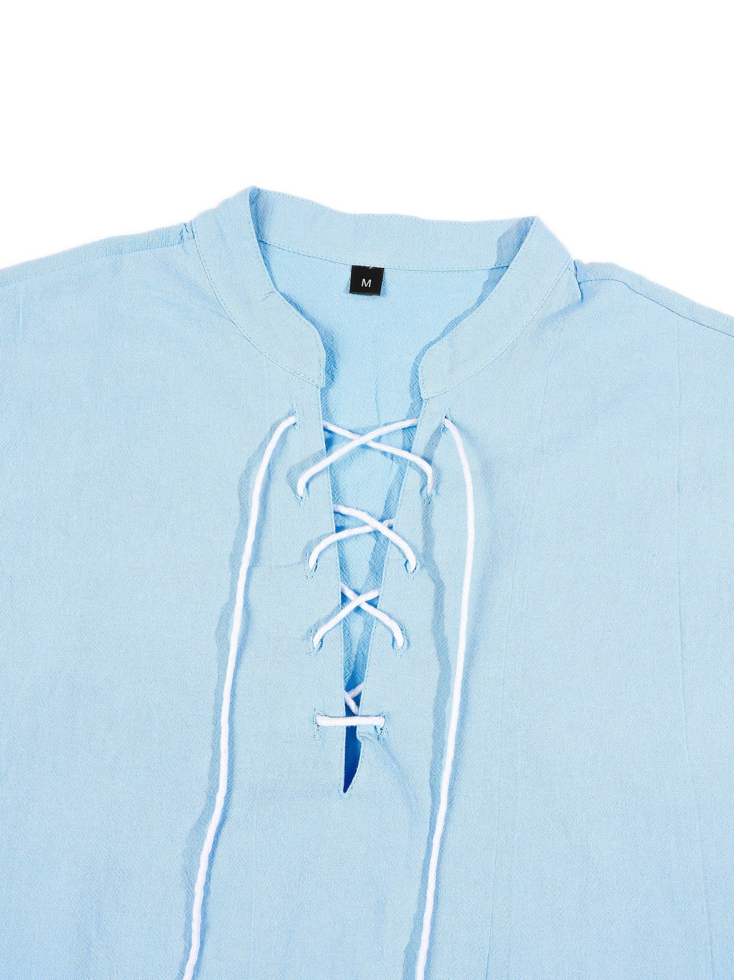 KZZ Men's Drawstring Linen Vest