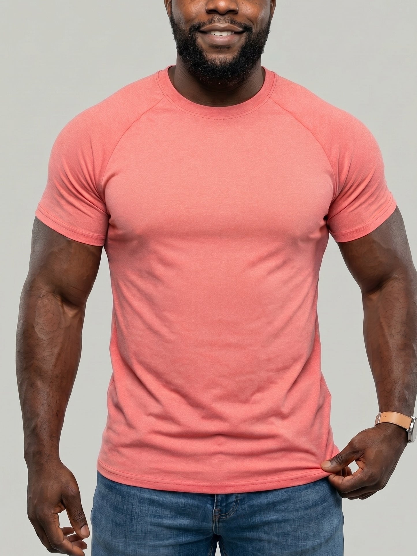 KZZ Men's Quick-Drying Crew Neck T-Shirt