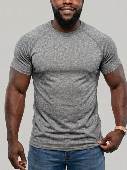 KZZ Men's Quick-Drying Crew Neck T-Shirt