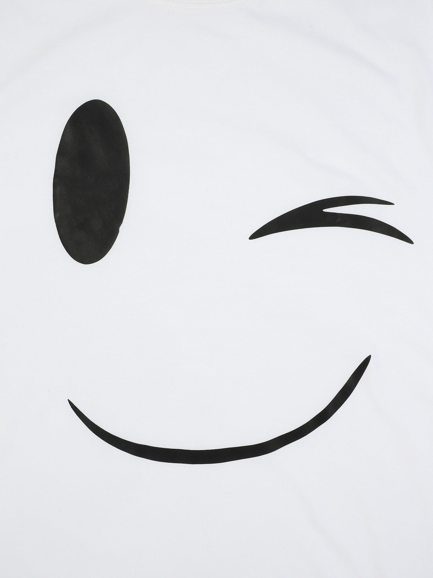 KZZ Men's Smiley Face Print Casual T-Shirt