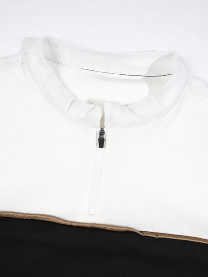 KZZ Short-sleeve half-zip T-shirt and drawstring shorts