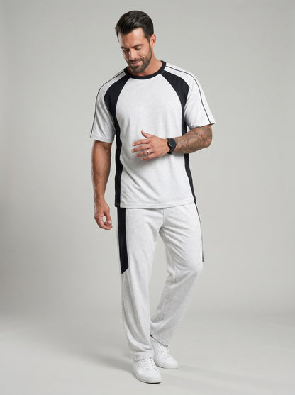 KZZ Men's Lightweight Summer Two-Piece Athletic Set