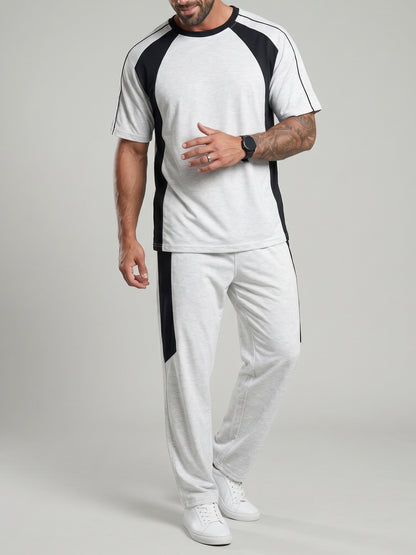 KZZ Men's Lightweight Summer Two-Piece Athletic Set