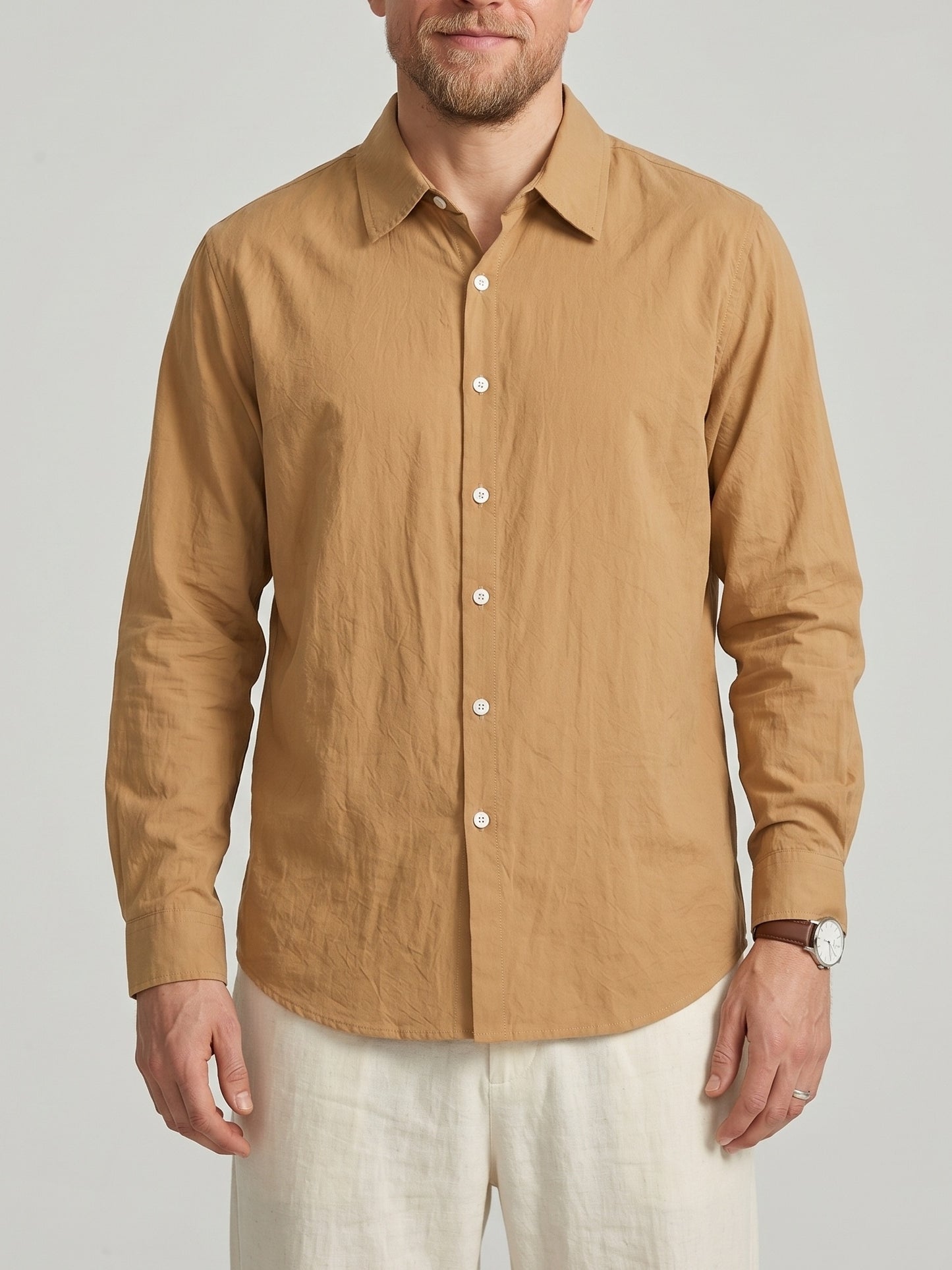 KZZ Men's long-sleeve shirt