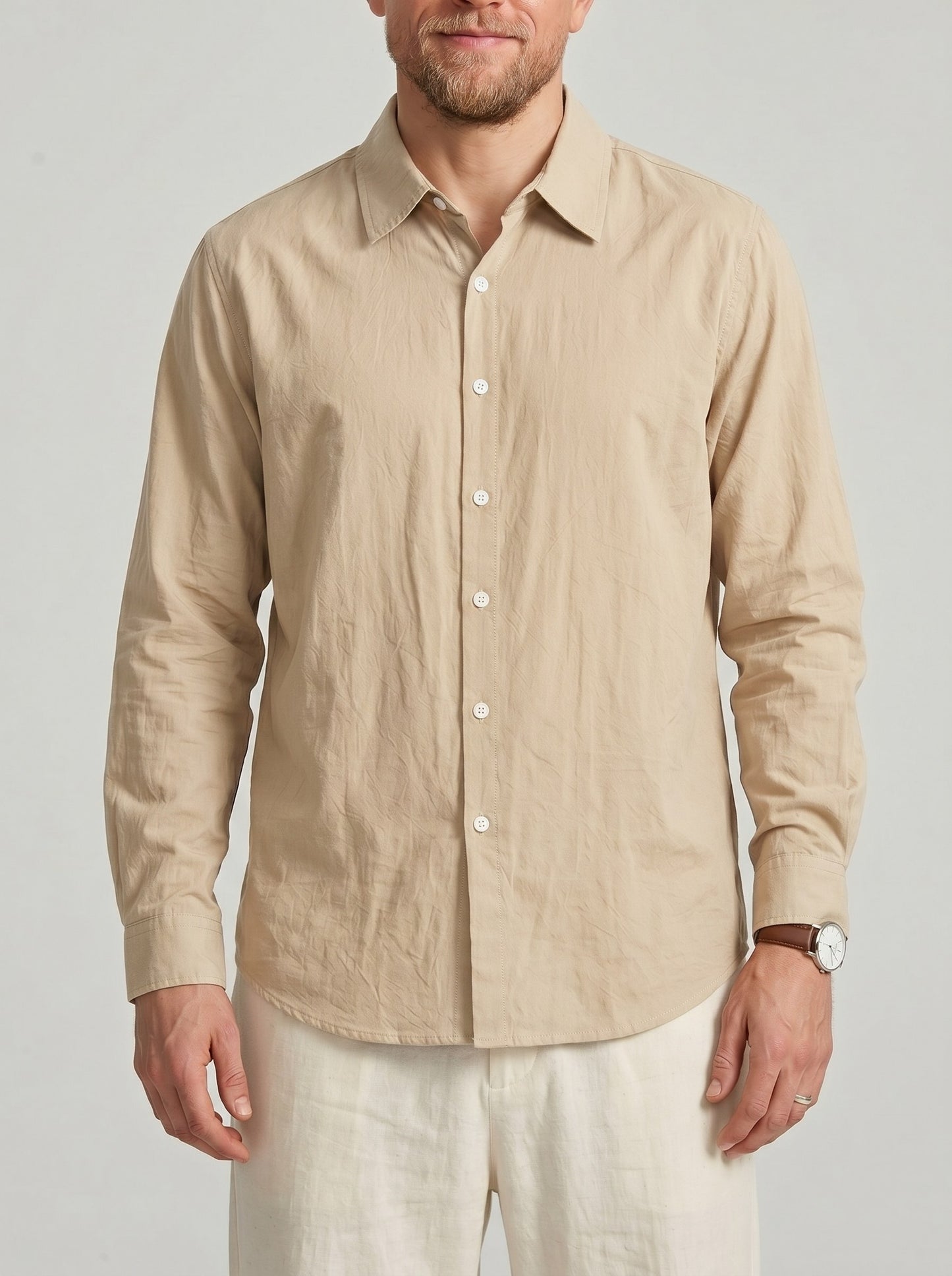 KZZ Men's long-sleeve shirt