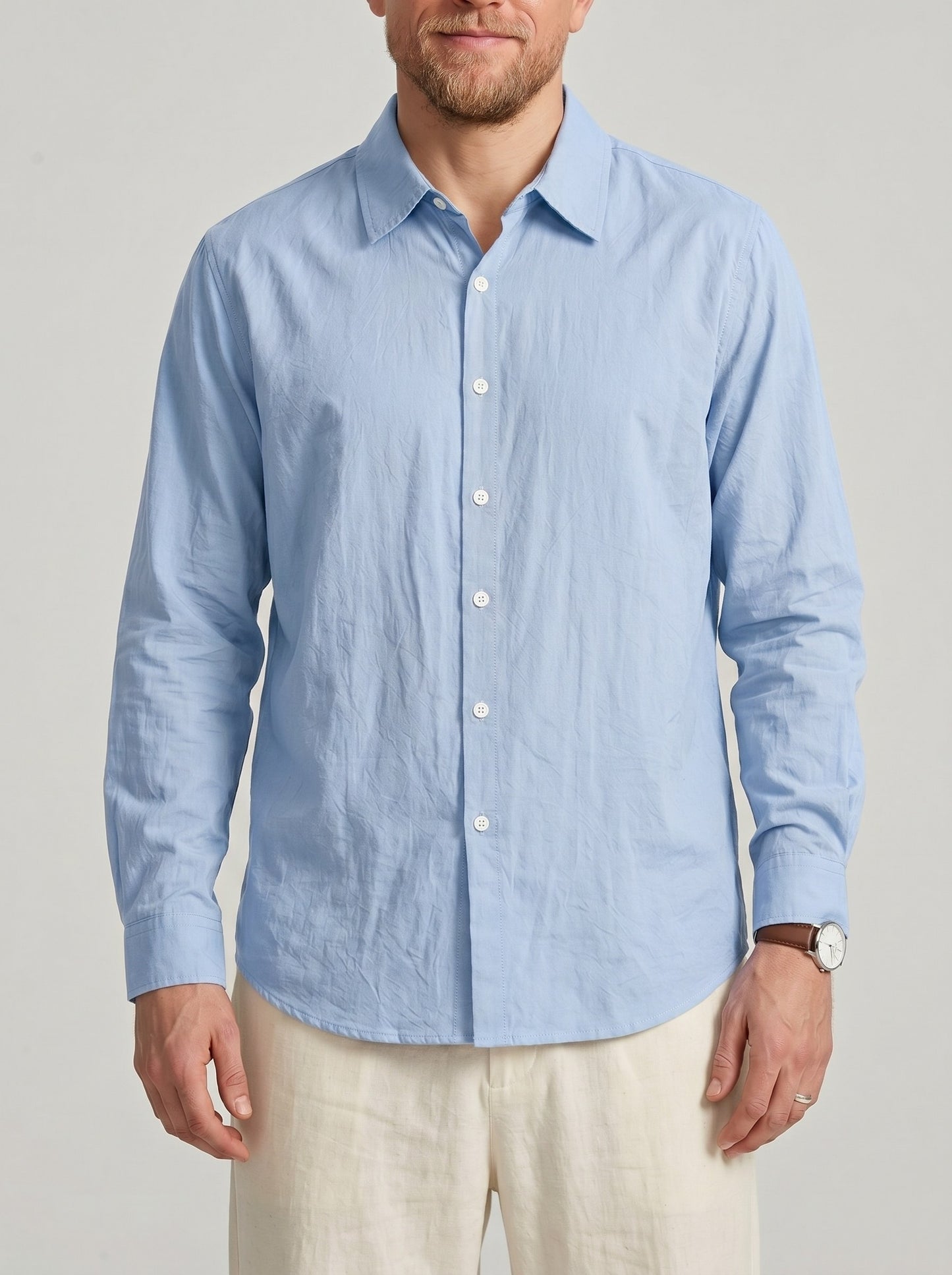 KZZ Men's long-sleeve shirt
