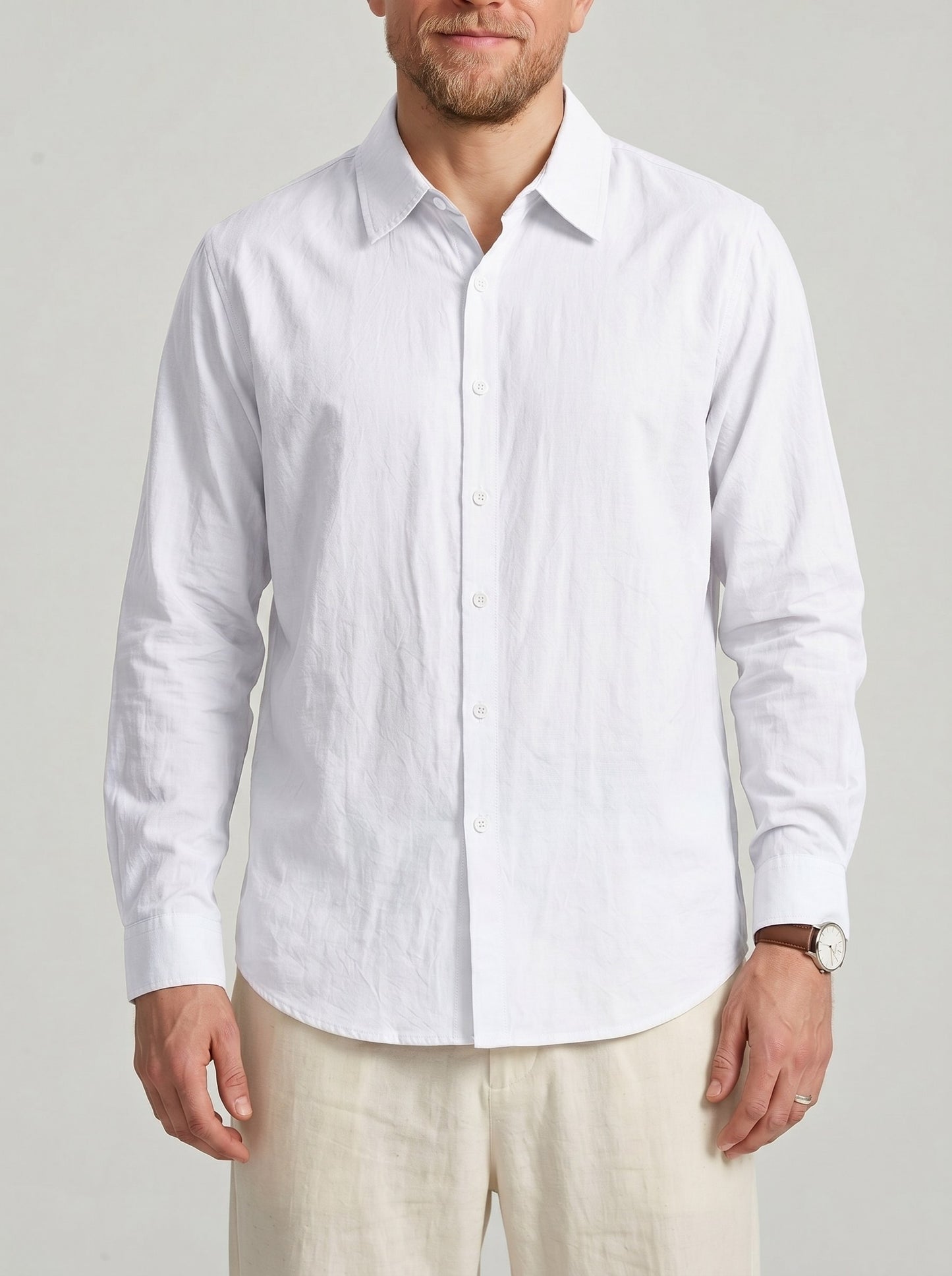KZZ Men's long-sleeve shirt
