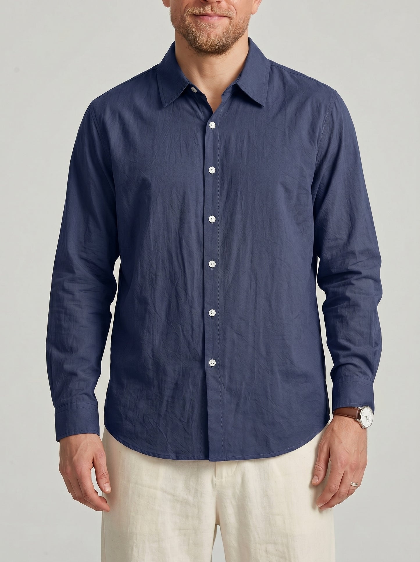KZZ Men's long-sleeve shirt