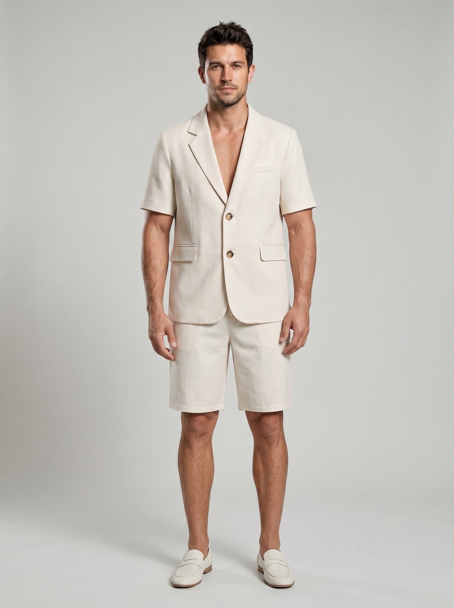 KZZ Short-Sleeve Blazer and Shorts