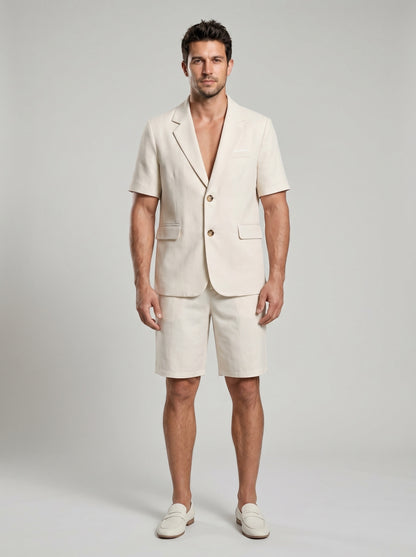 KZZ Short-Sleeve Blazer and Shorts