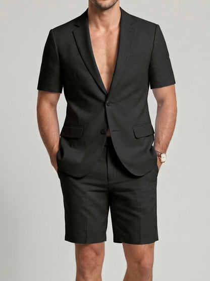 KZZ Short-Sleeve Blazer and Shorts