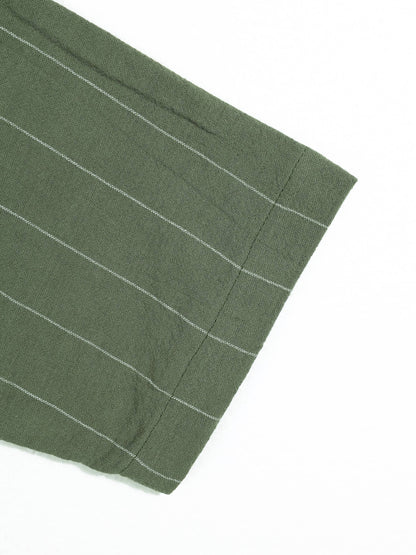 KZZ Men's striped hooded shirt