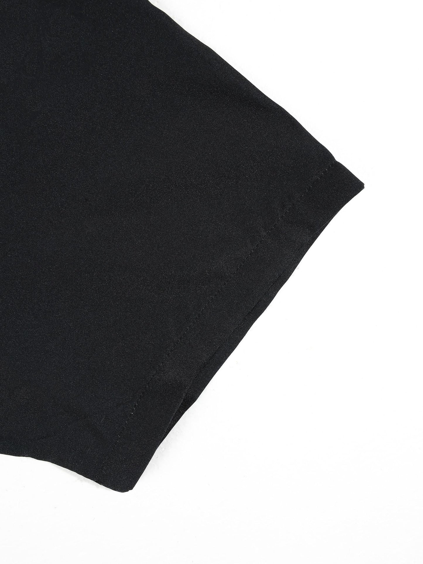 KZZ Short-sleeved shirt with a retro geometric stripe print