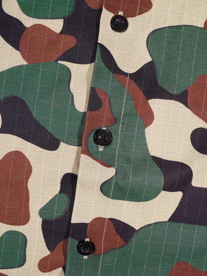 KZZ Men's Camouflage Print Two-Piece Set