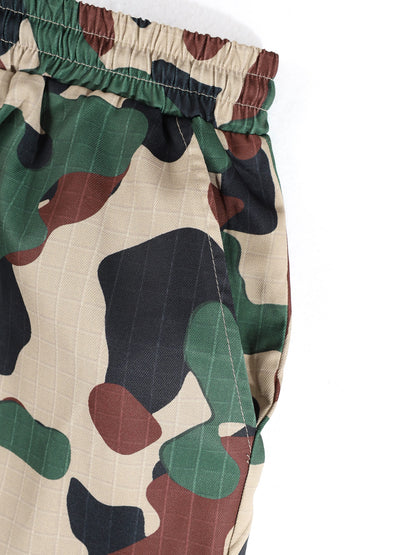 KZZ Men's Camouflage Print Two-Piece Set