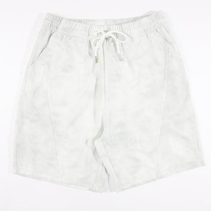 KZZ Acid-wash vintage T-shirt and shorts set