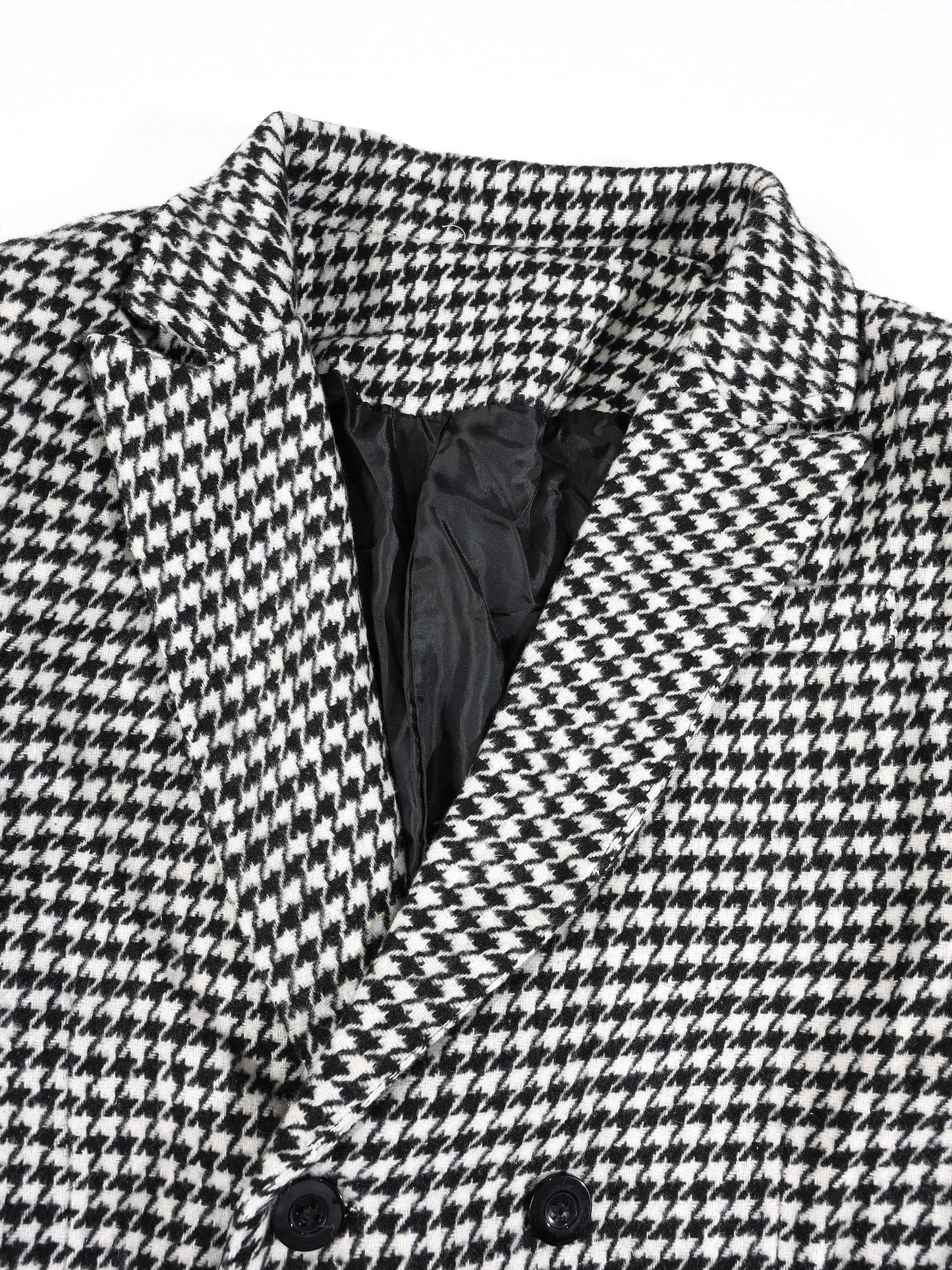 KZZ Houndstooth double-breasted blazer