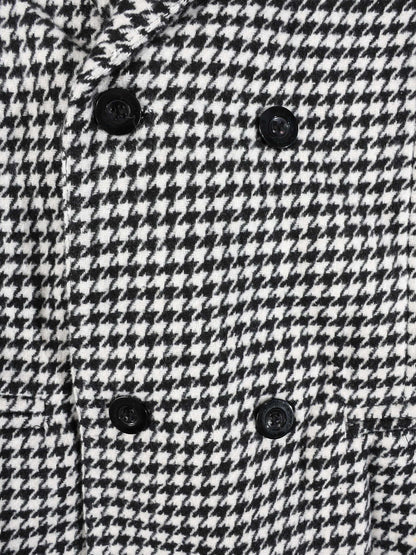 KZZ Houndstooth double-breasted blazer