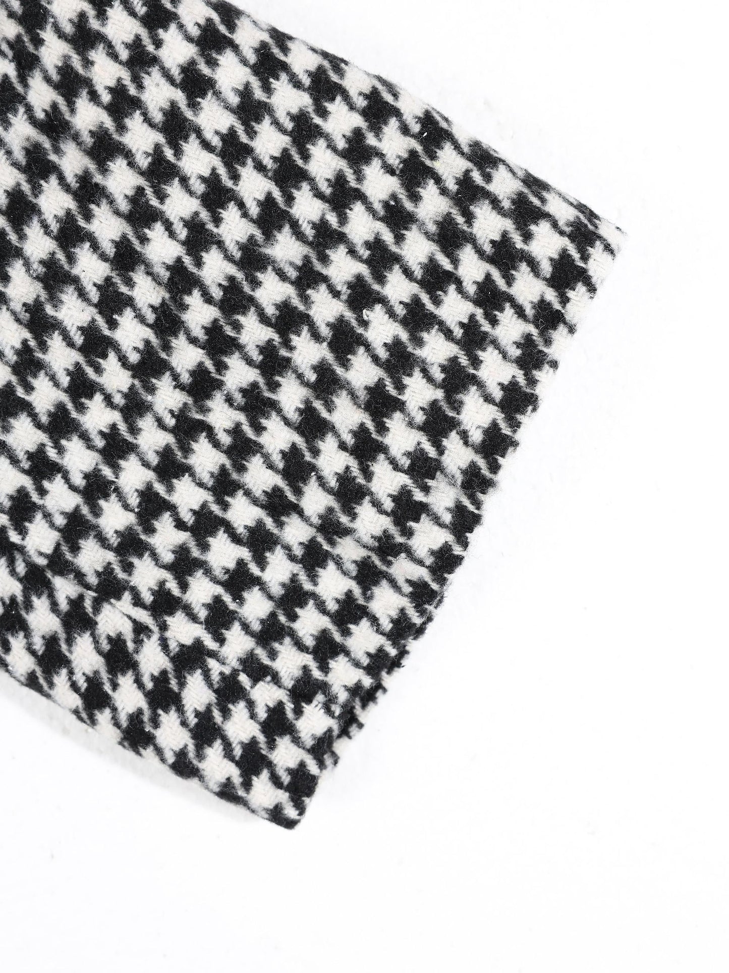 KZZ Houndstooth double-breasted blazer