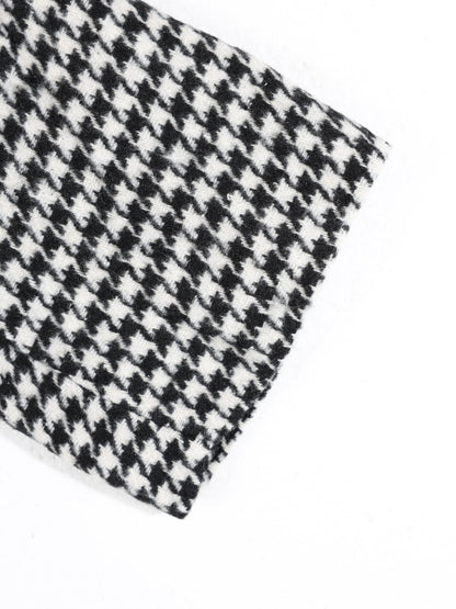 KZZ Houndstooth double-breasted blazer