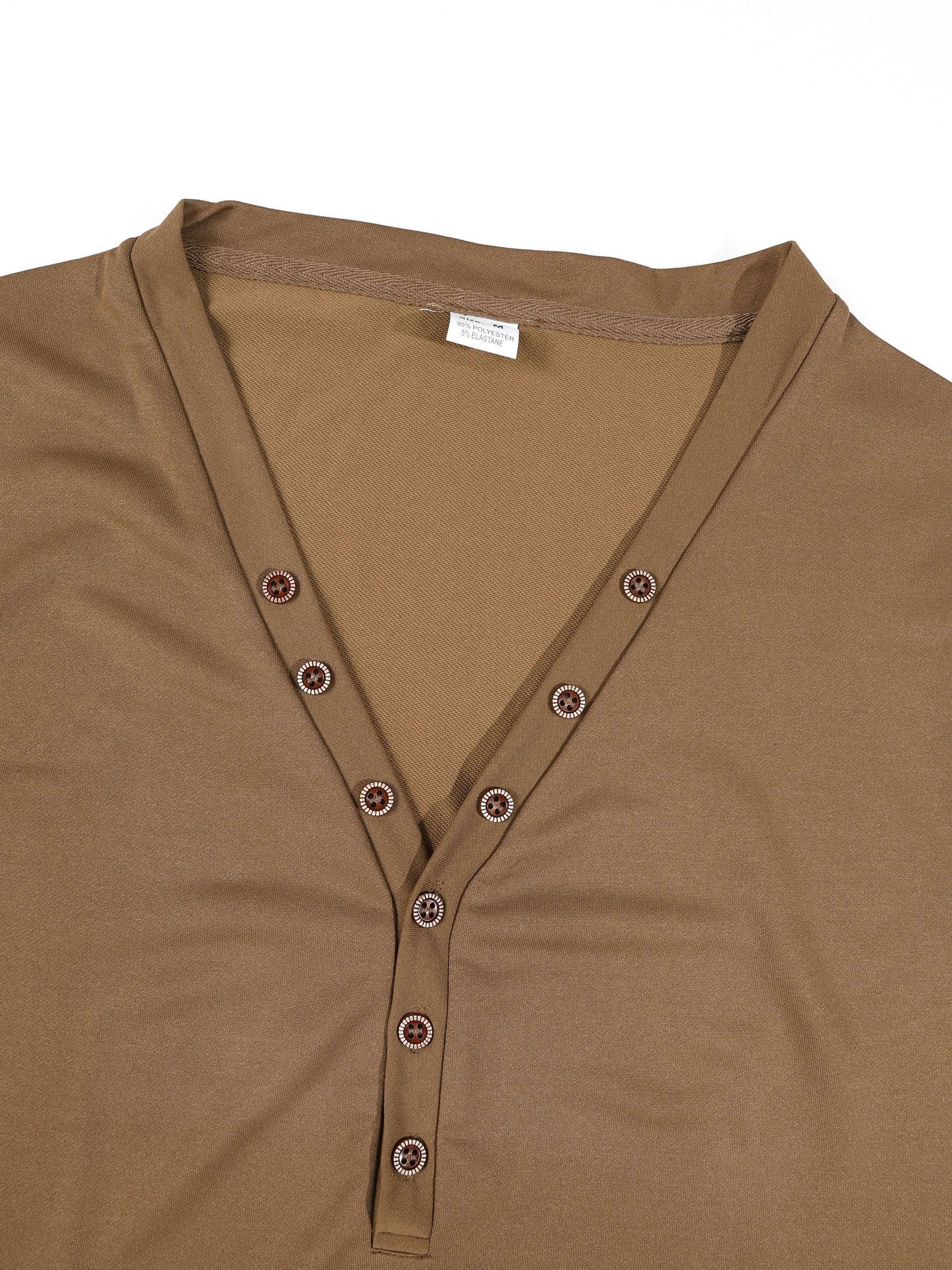 KZZ Men's Summer Deep V-Neck Short-Sleeve Shirt