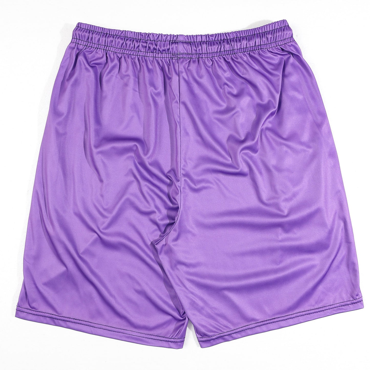 KZZ Letter-print color-block crew-neck short-sleeve top and drawstring shorts