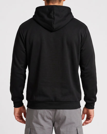 KZZ Men's Long-Sleeve Short-Sleeve Hooded Sweatshirt