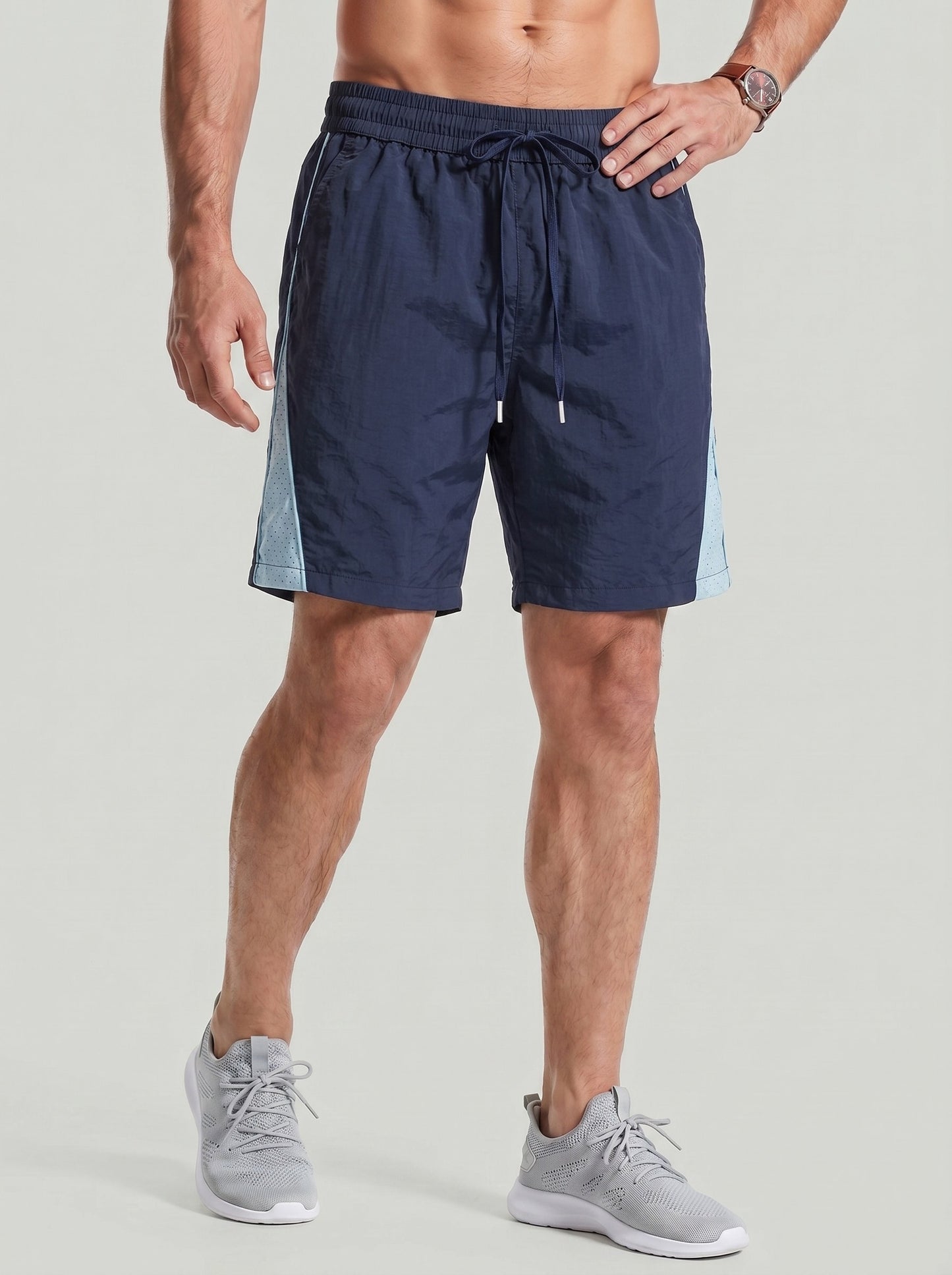 KZZ Retro color-block shorts