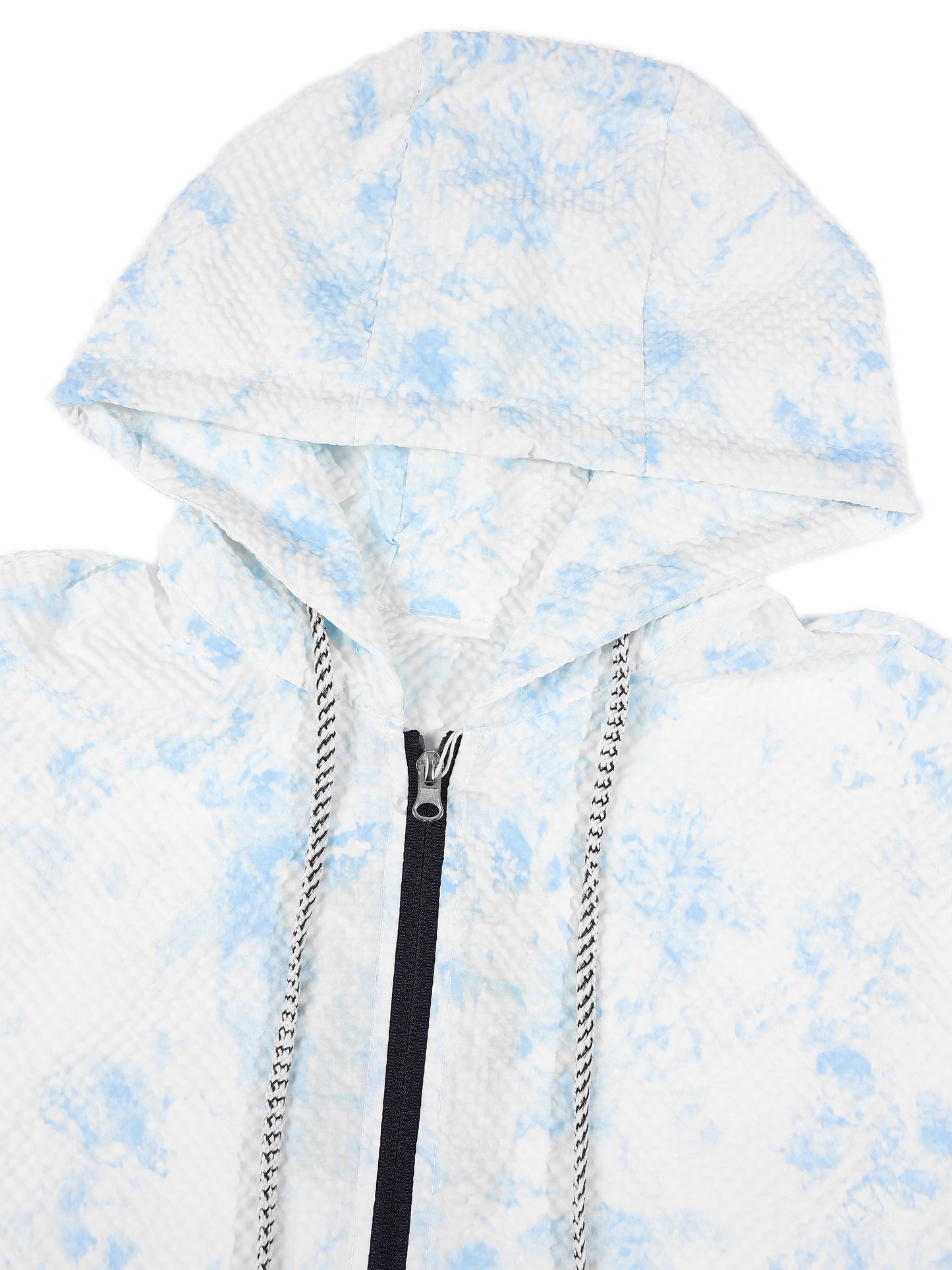 KZZ Tie-dye hooded quick-dry tank top and shorts