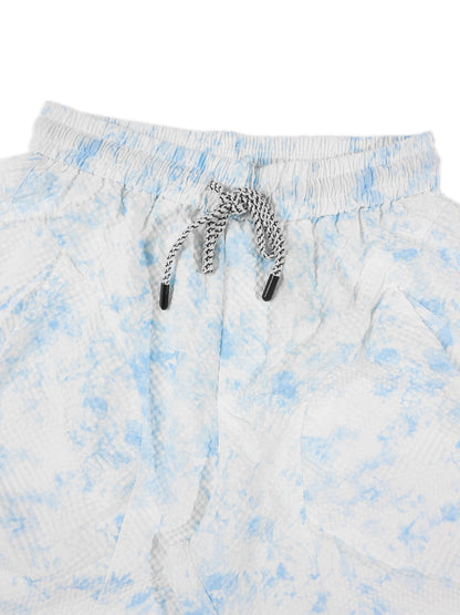 KZZ Tie-dye hooded quick-dry tank top and shorts