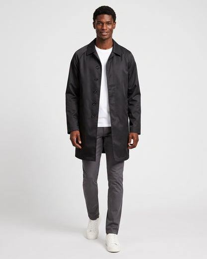 KZZ Men's Solid-Color Mid-Length Business-Casual Jacket
