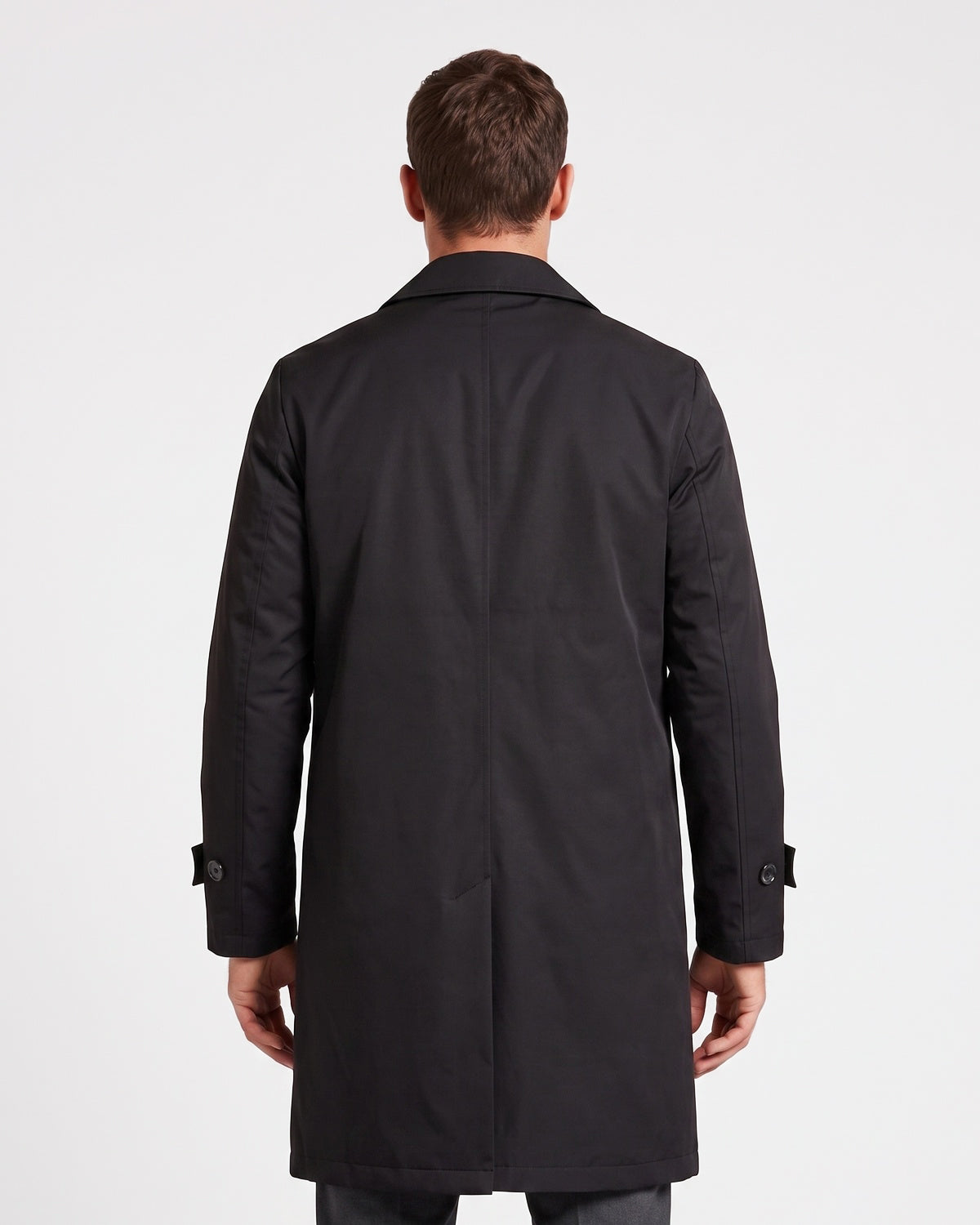 KZZ Men's Solid-Color Mid-Length Business-Casual Jacket
