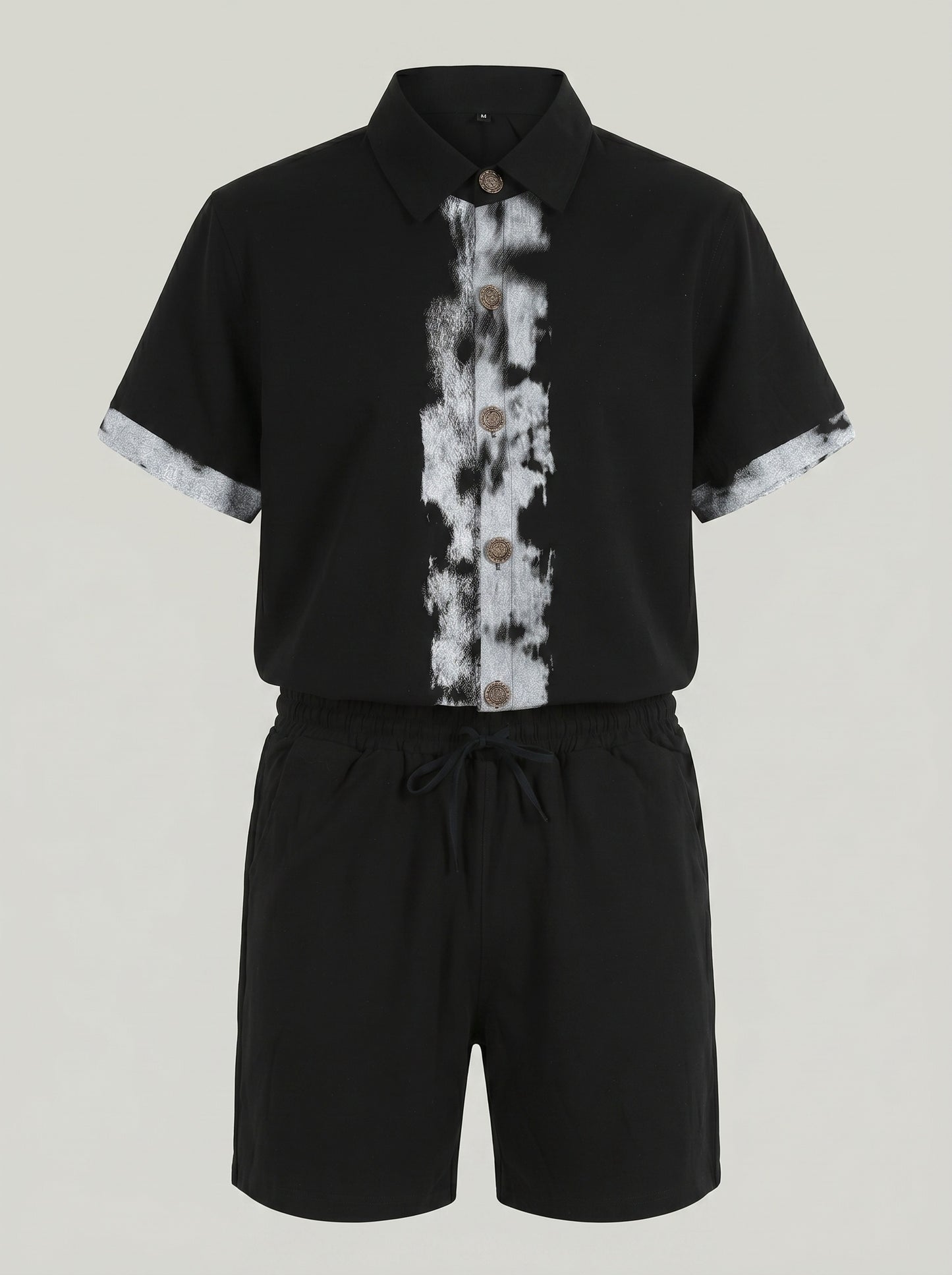 KZZ Casual loose-fitting top and shorts