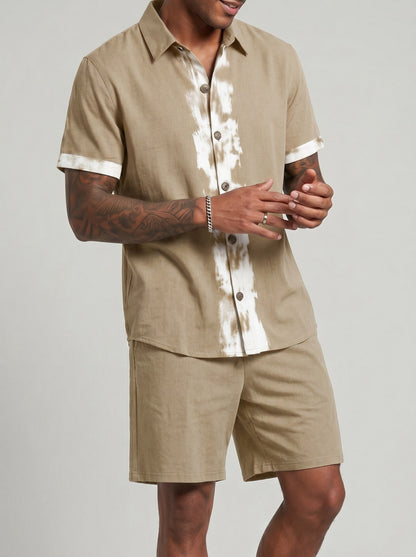 KZZ Casual loose-fitting top and shorts