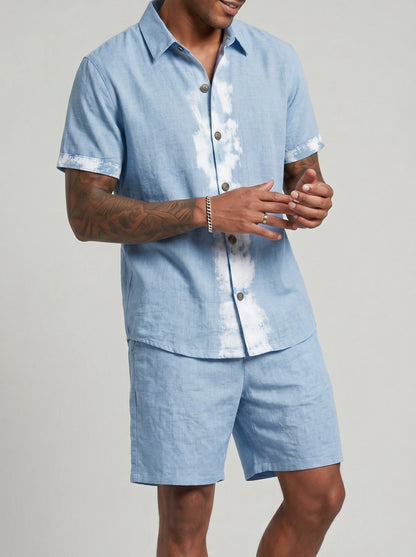 KZZ Casual loose-fitting top and shorts