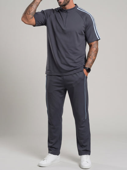 KZZ Casual, loose-fitting short-sleeved top and trousers