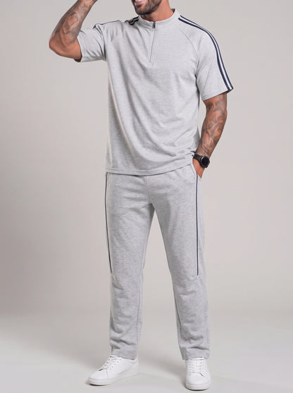 KZZ Casual, loose-fitting short-sleeved top and trousers