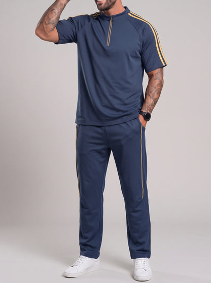 KZZ Casual, loose-fitting short-sleeved top and trousers