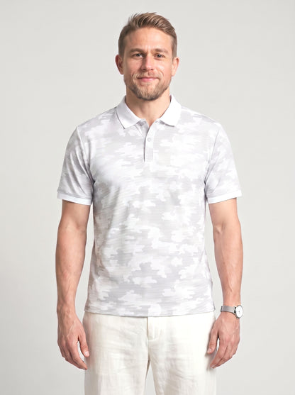 KZZ Men's Summer Camouflage Print Short-Sleeve Shirt