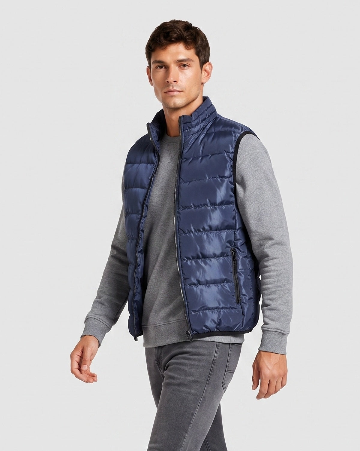 KZZ Men's Sleeveless Zip-Up Vest