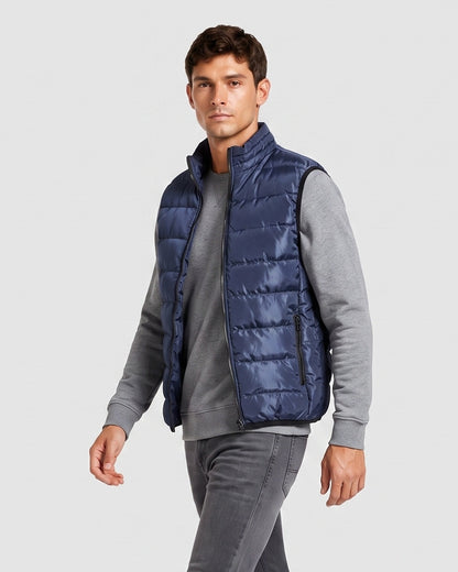 KZZ Men's Sleeveless Zip-Up Vest