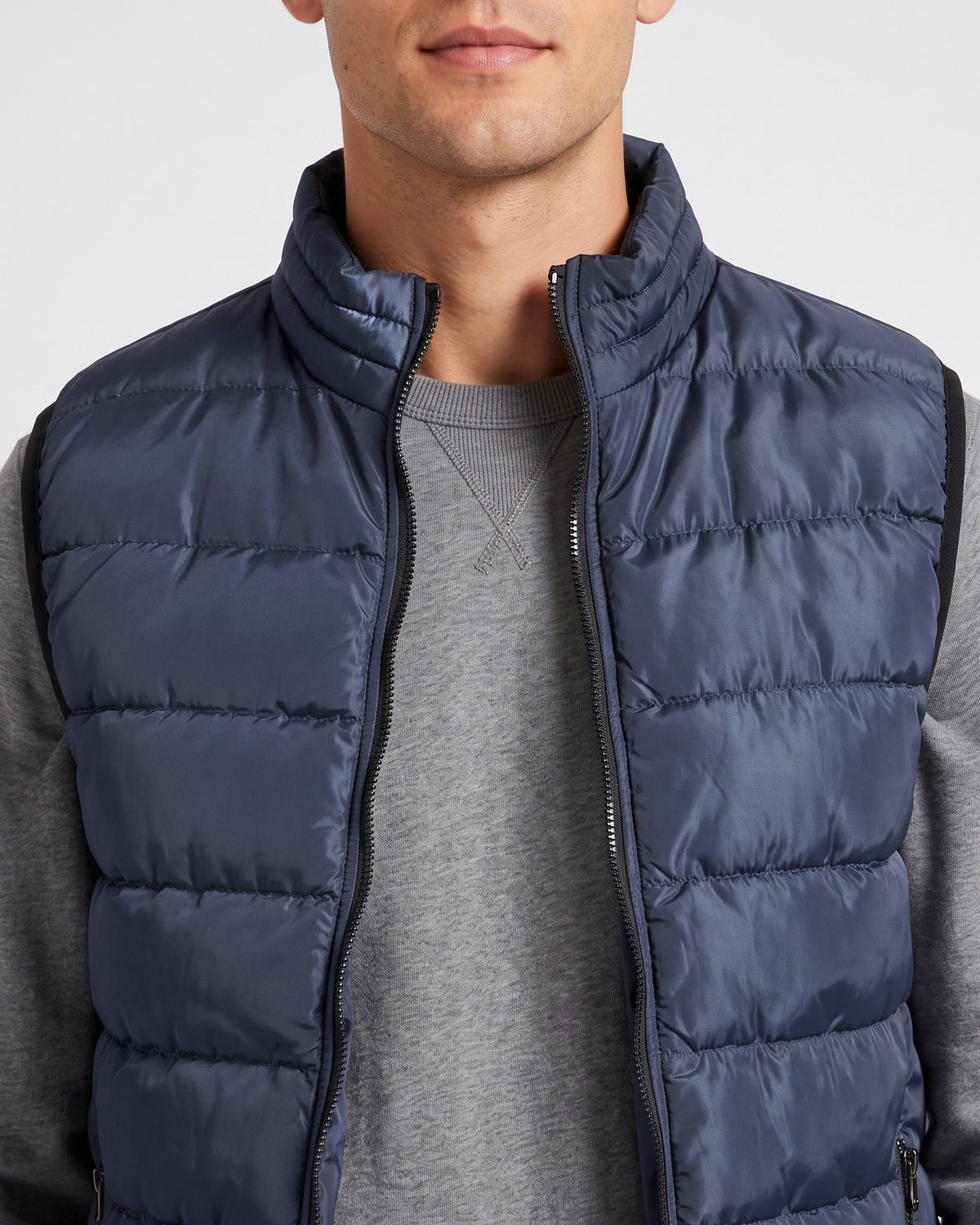 KZZ Men's Sleeveless Zip-Up Vest
