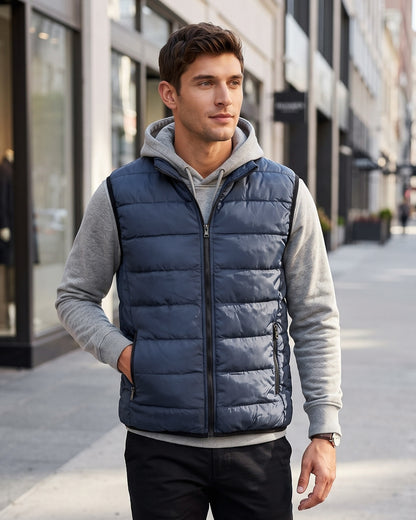 KZZ Men's Sleeveless Zip-Up Vest