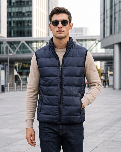 KZZ Men's Sleeveless Zip-Up Vest
