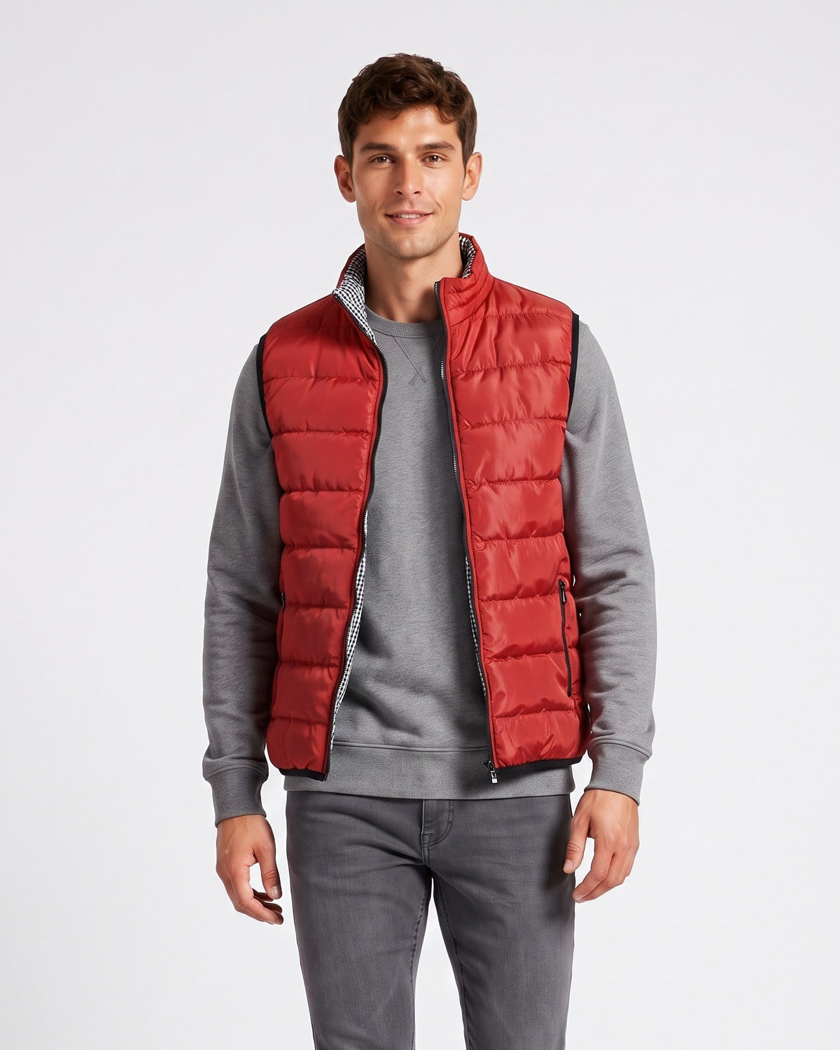 KZZ Men's Sleeveless Zip-Up Vest