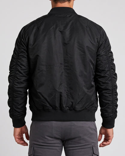 KZZ Men's Retro Long-Sleeved Thick Air Force Pilot Jacket
